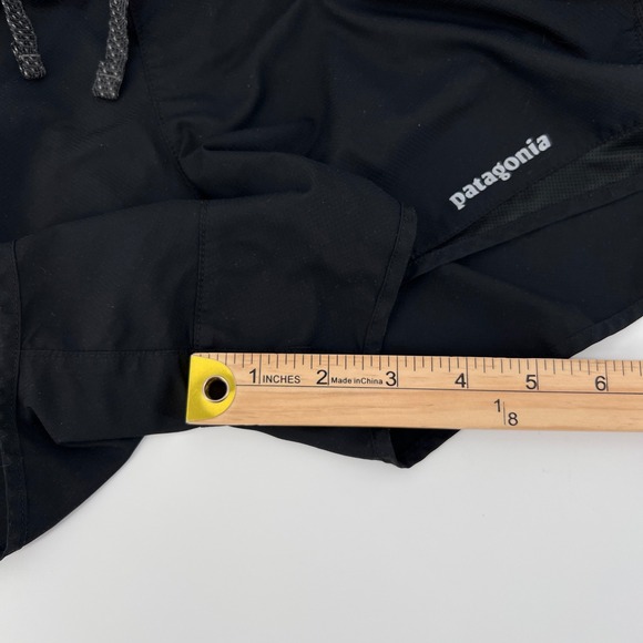 Patagonia Strider Running Shorts Womens Medium Black Liner Zip Pocket Athletic - Picture 8 of 8